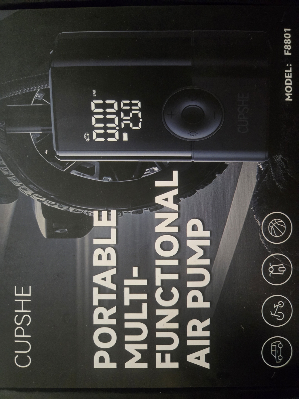 CUPSHE Black Portable Multi-Functional Air Pump